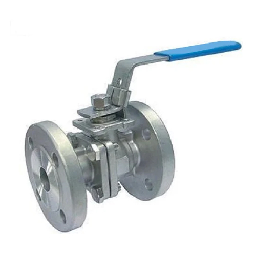 Stainless Steel 2 Pc Ball Valve - 1/2-12 Inch Size | Glossy Silver Finish, Industrial Use