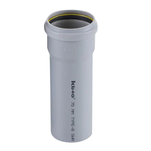 व्हाइट 75 एमएम बी टाइप पीवीसी एसडब्ल्यूआर पाइप