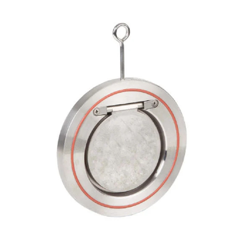 Wafer Non Return Valve - Stainless Steel, Round Shape, Silver Finish | Ideal For Industrial Applications
