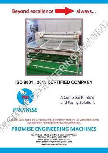 Roll To Roll Heat Press Machine - Automatic Grade: Automatic