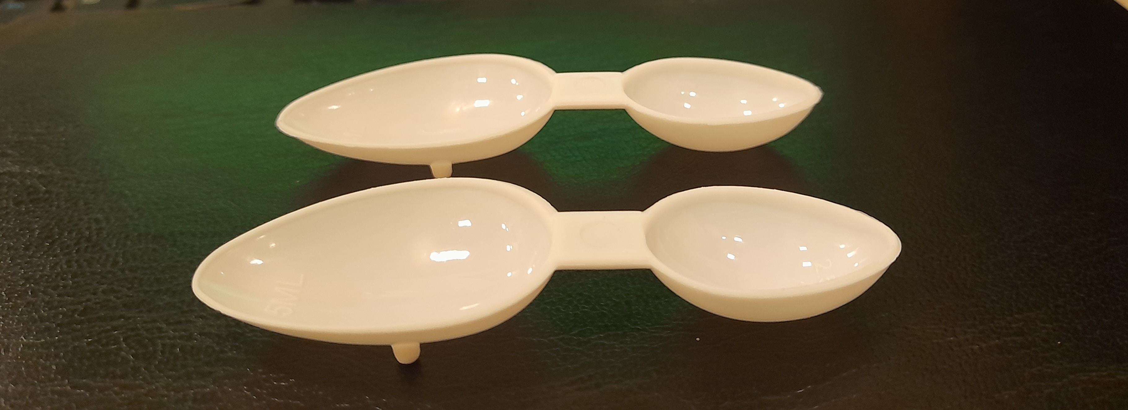Pharma Double Head Measuring Spoon - Accuracy: A 0.1 Ml/g