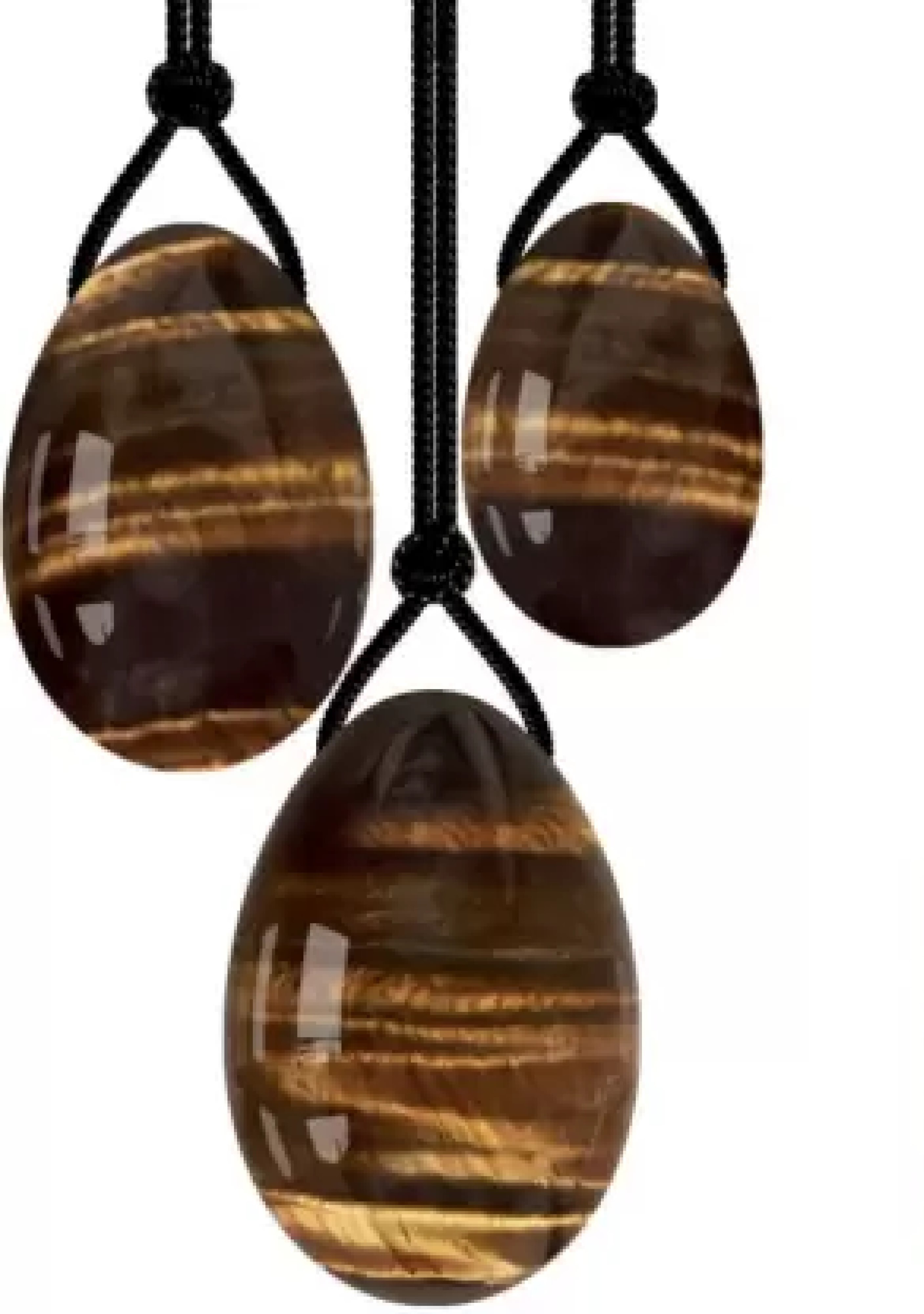 Natural Tiger Eye Gemstone Yoni Massage Eggs For Kegel Exercise For Women Use - Grade: Aaa