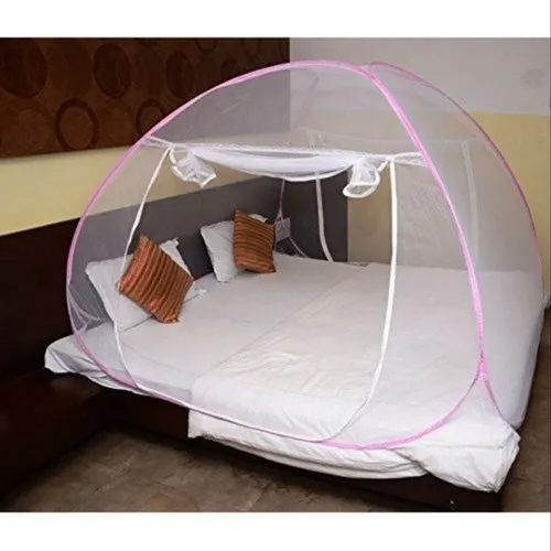 Double Bed Mosquito Net - Full Size, Durable Fabric | Ideal for Adult Use at Home, Insect Protection for Comfortable Sleep