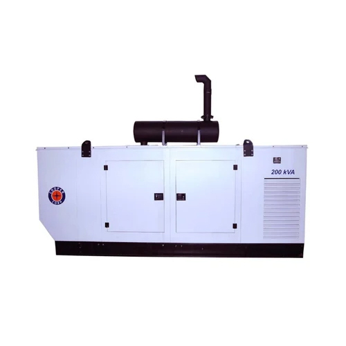 200kva Silent Dg Set - Air-cooled, Double Phase | Electric Start Mechanism For Efficient Power Supply