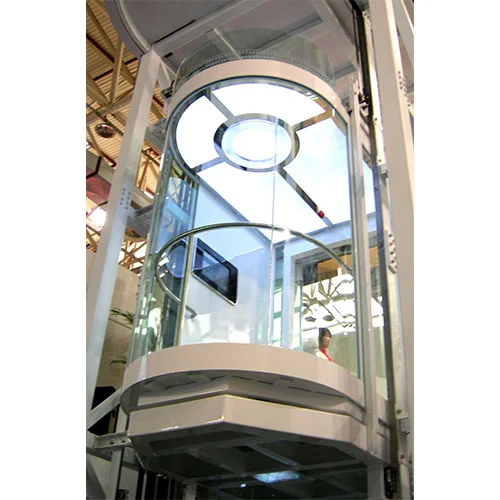 Capsule Passenger Elevator - Stainless Steel Build | Electric Power Supply, Safety Sensor, Remote Control System