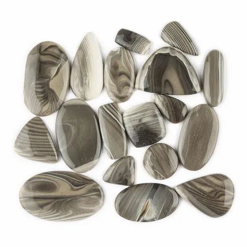 Natural Flint Stone Gemstone Plain Cabochon - Grade: Aaa