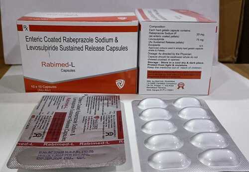 एंटरिक कोटेड रैबेप्राजोल सोडियम लेवोसल्प्राइड सस्टेन्ड रिलीज़ कैप्सूल