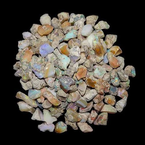 Natural Ethiopian Opal Raw Crystals Stone Cabochon at INR