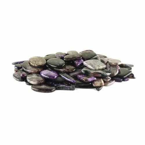 Natural Charoite Plain Cabochons Stones - Natural Agate, Size 10-50 Mm, Mesmerizing Blue Color, Aaa Grade Quality, Weight 100 Gm