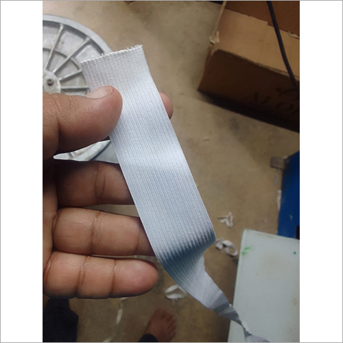 Rubber Plain Elastic Tapes - Rubber Material, Available In Various Sizes, White Color | Ideal For Waistbands, Gloves, Sporting Goods, And More