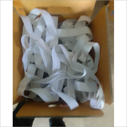 Rubber Plain Elastic Tapes - Rubber Material, Available In Various Sizes, White Color | Ideal For Waistbands, Gloves, Sporting Goods, And More