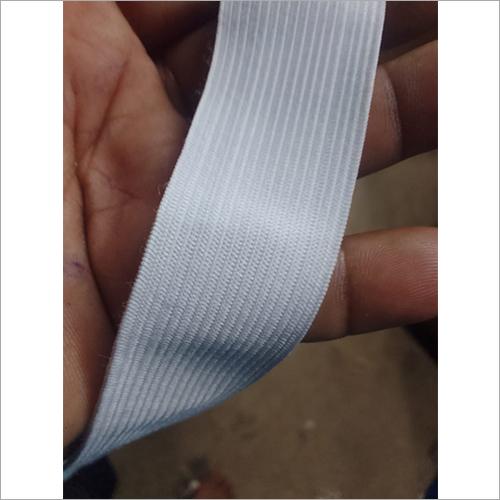 Rubber Plain Elastic Tapes - Rubber Material, Available In Various Sizes, White Color | Ideal For Waistbands, Gloves, Sporting Goods, And More