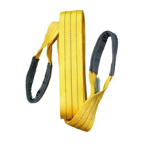 Polyester Lifting Slings - 1 Ton to 300 Ton, Yellow Color, Flat & Twisted Eye Type, 25 mm to 300 mm Diameter