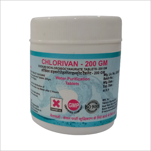 200 ग्राम सोडियम डाइक्लोरोइसोसाइन्यूरेट टैबलेट बाहरी उपयोग की दवाएं