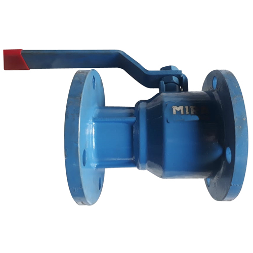 Blue Flange End Ball Valve