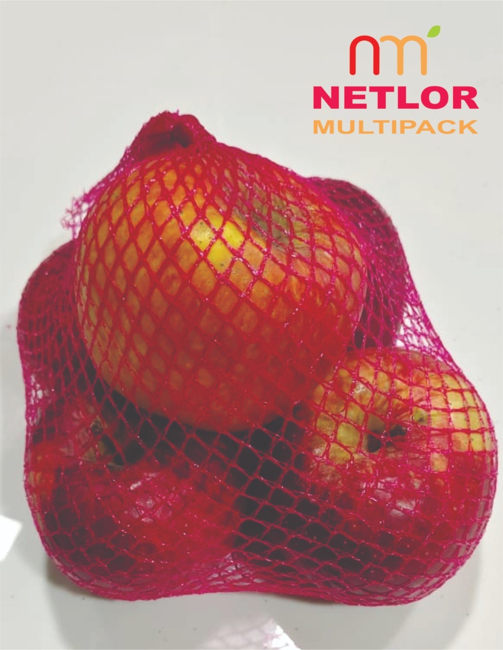 Orange Tubular Soft Mesh Bag