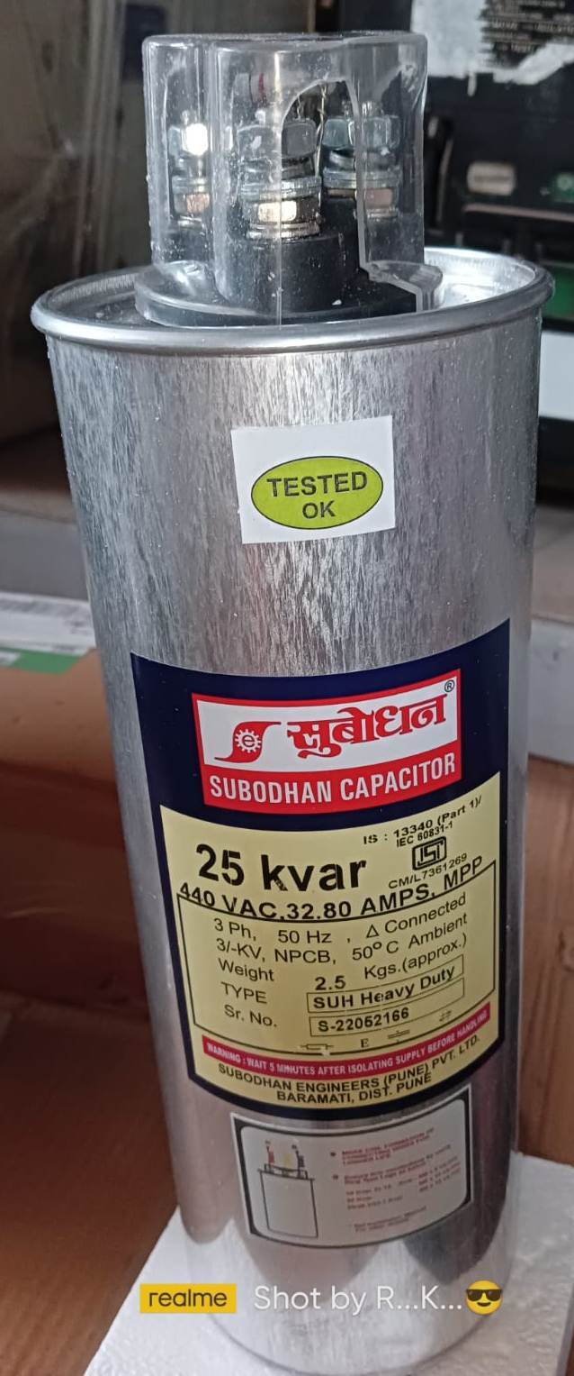 25 Kvar Subodhan Capacitor