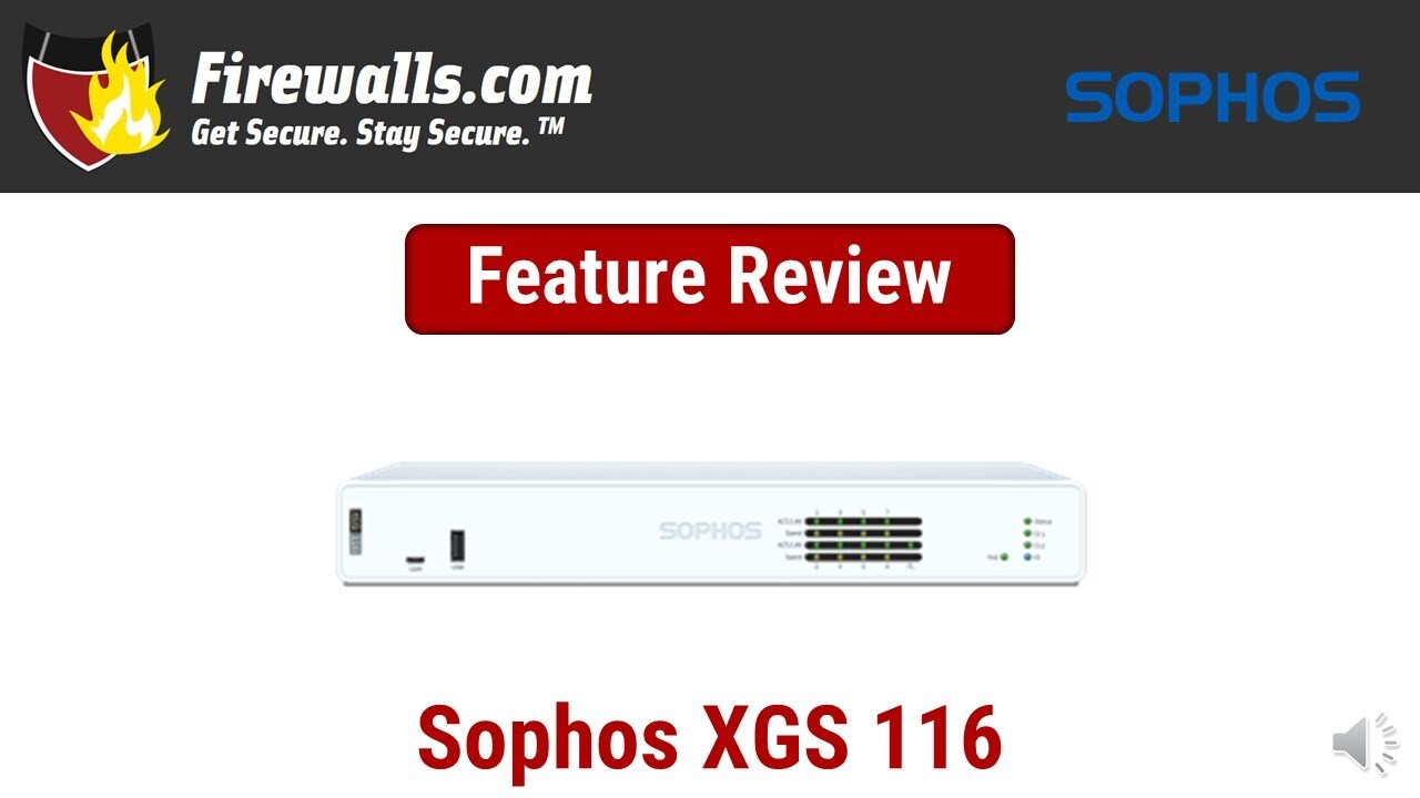 Sophos Xgs 116w With 1 Year Standard Protection Bundle