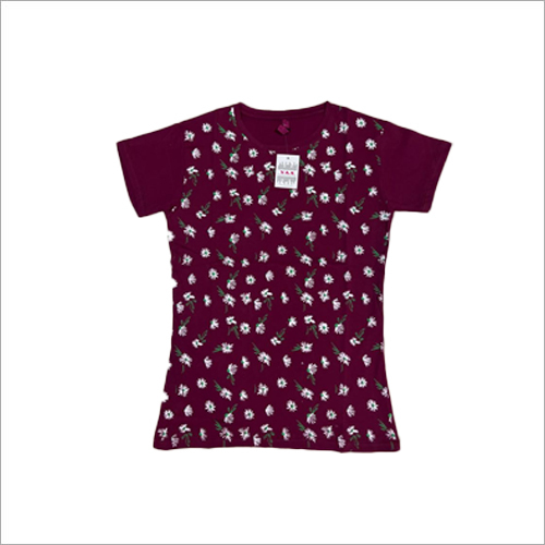 प्रिंटेड लेडीज टी शर्ट्स