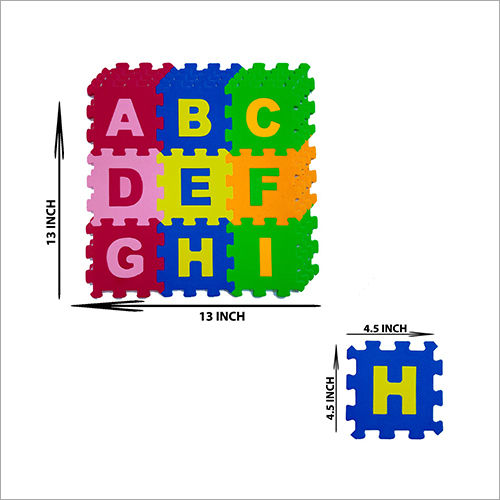 Abcd पज़ल मैट बैक मटेरियल: रबर Tpr