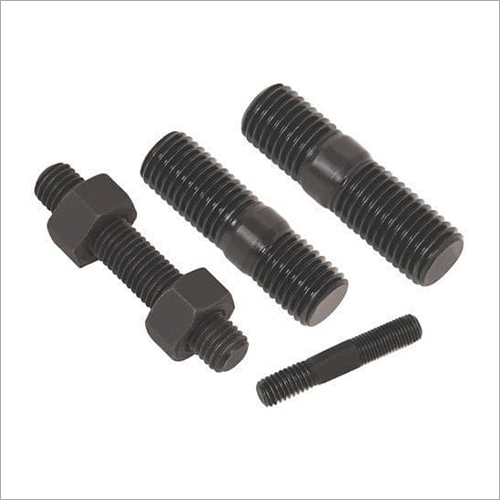 Black B72h Stud With 2 Nut