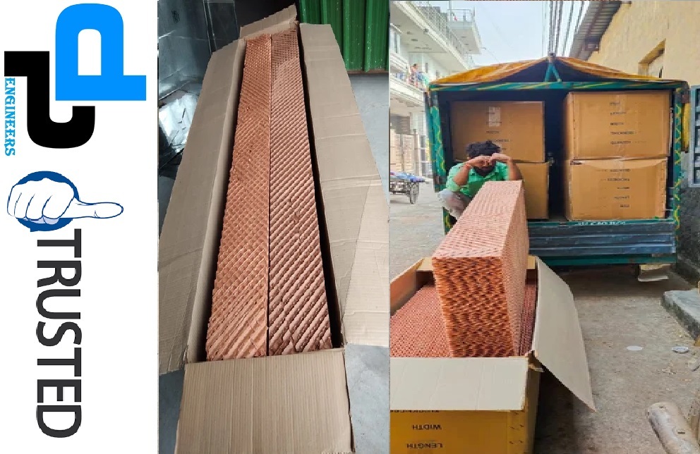 Brown Evaporative Cooling Pad Manufacturers Near Me In Nashik - Dp Engineers