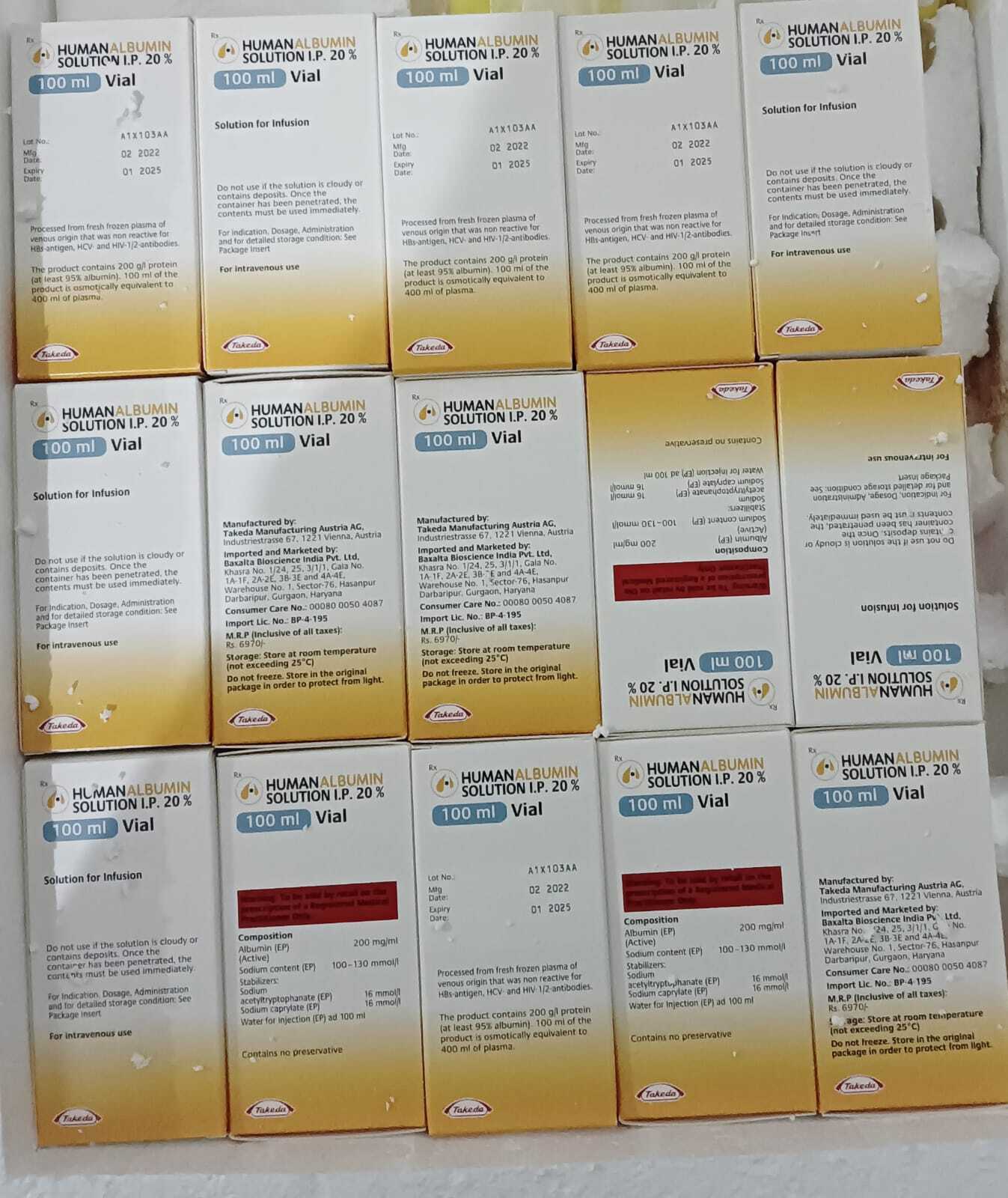 Takeda Human Albumin Solution I P 20 100ml