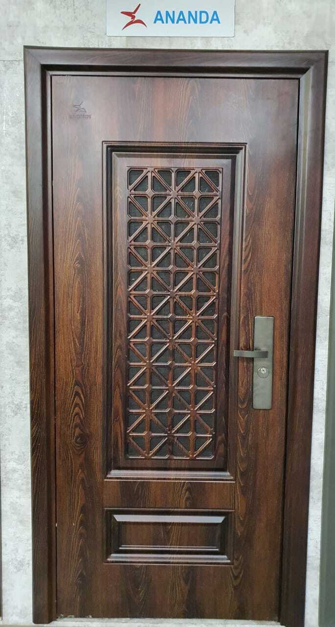 Ms (Mild Steel) Heavy Duty Door - Color: Wooden Finish