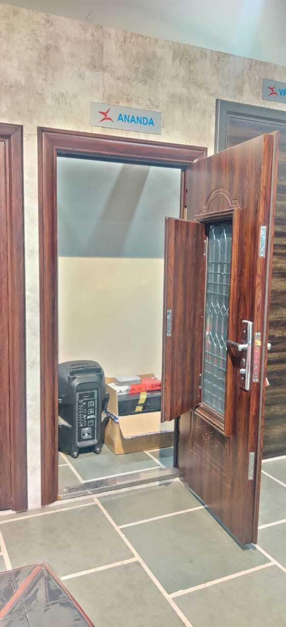 Ms (Mild Steel) Heavy Duty Door - Color: Wooden Finish