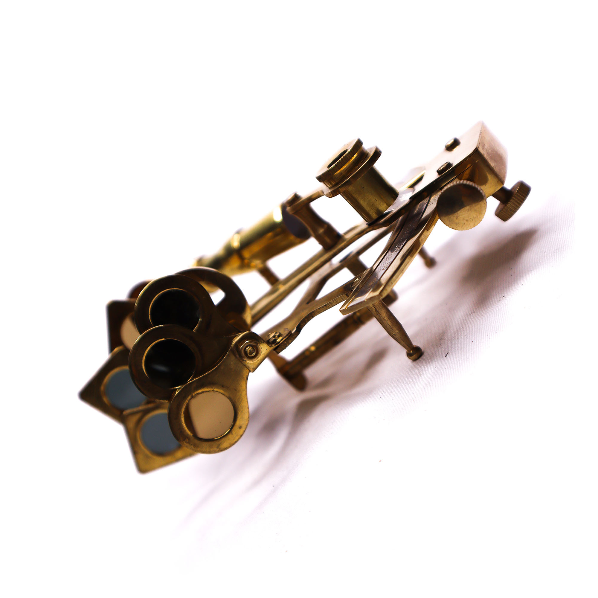 Handmade Nautical Brass Sextant Marine Instrument Maritime Working German Sextant Astrolabe Gift