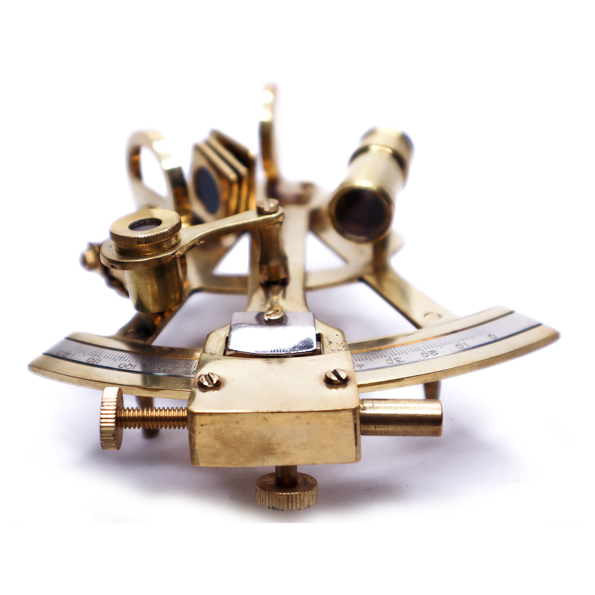 Handmade Nautical Brass Sextant Marine Instrument Maritime Working German Sextant Astrolabe Gift
