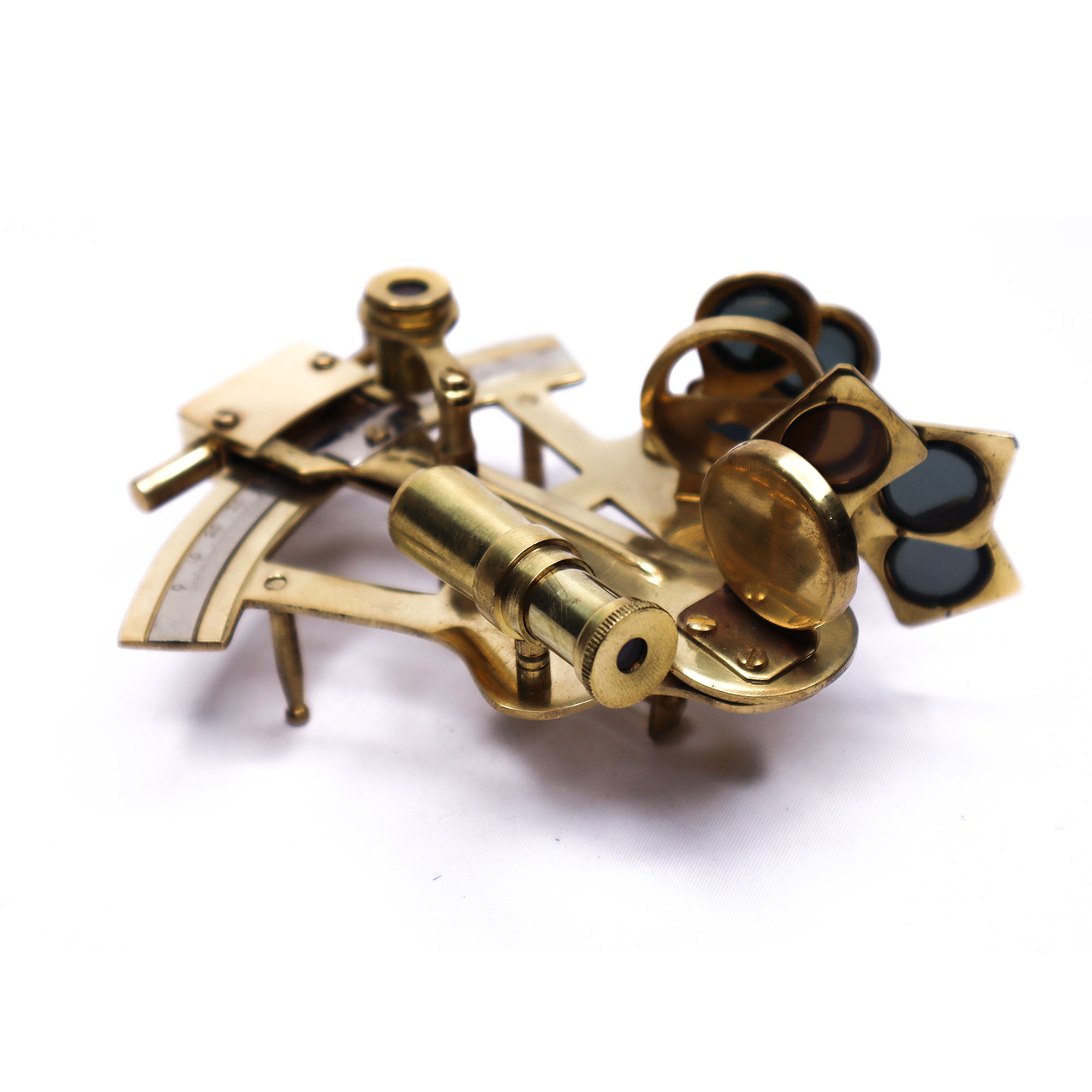 Handmade Nautical Brass Sextant Marine Instrument Maritime Working German Sextant Astrolabe Gift