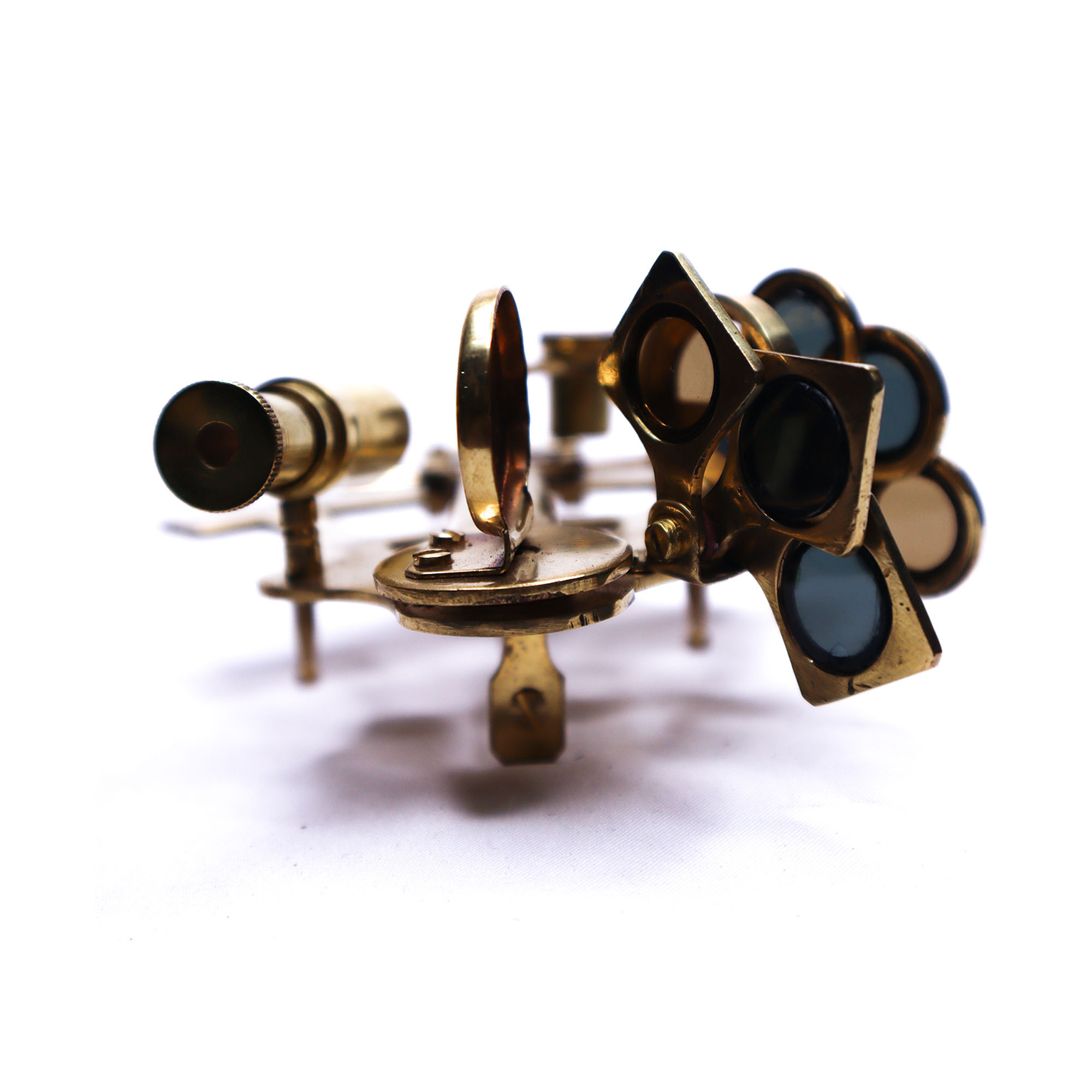 Handmade Nautical Brass Sextant Marine Instrument Maritime Working German Sextant Astrolabe Gift