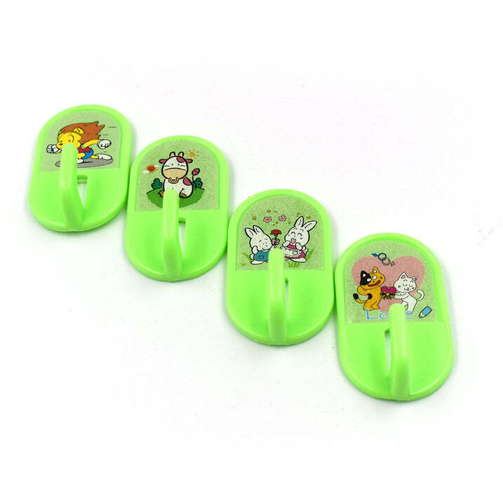 Mix Color 4 Pc Adhesive Hook