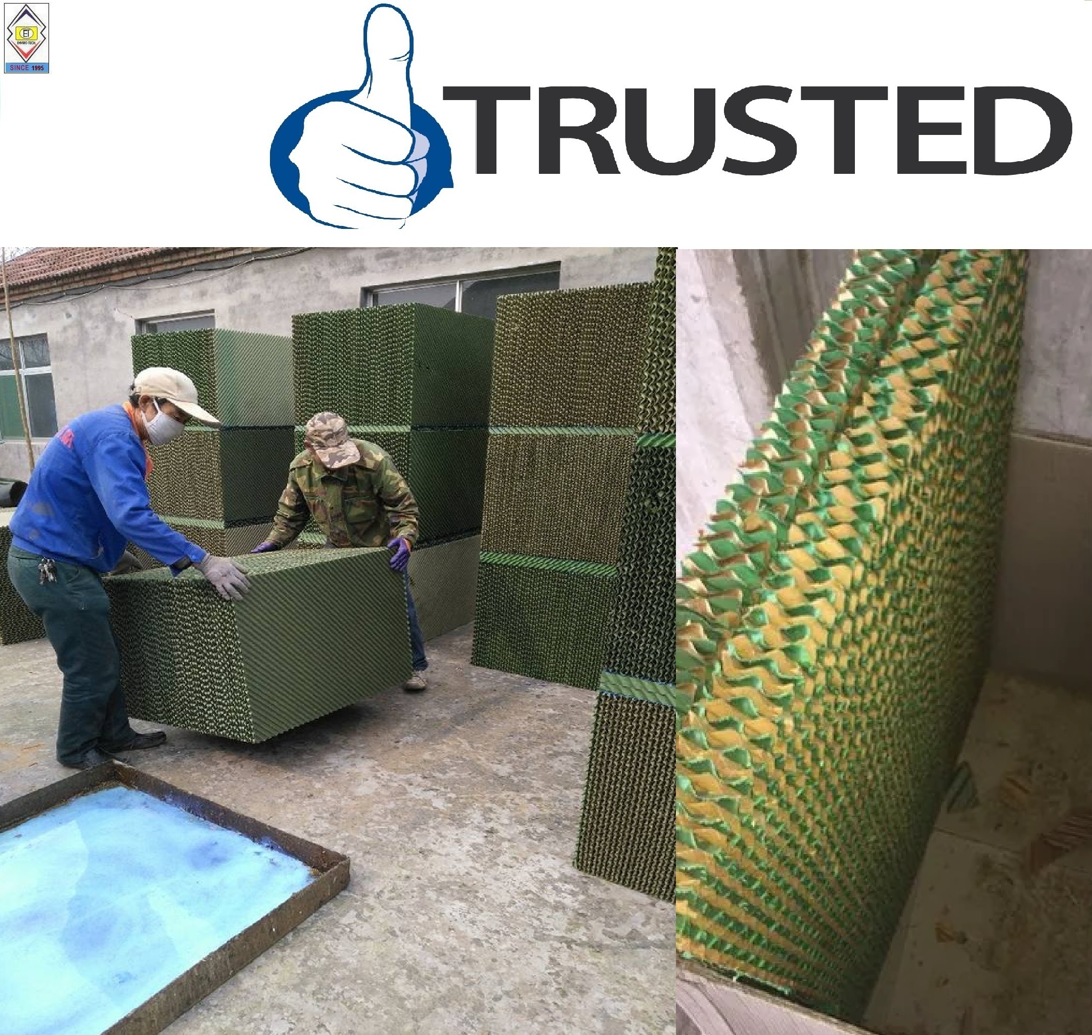 Evaporative Cooling Pad - Sizes 600x600mm To 1800x600mm | Durable, Economical, Ideal For Greenhouses And Industrial Applications