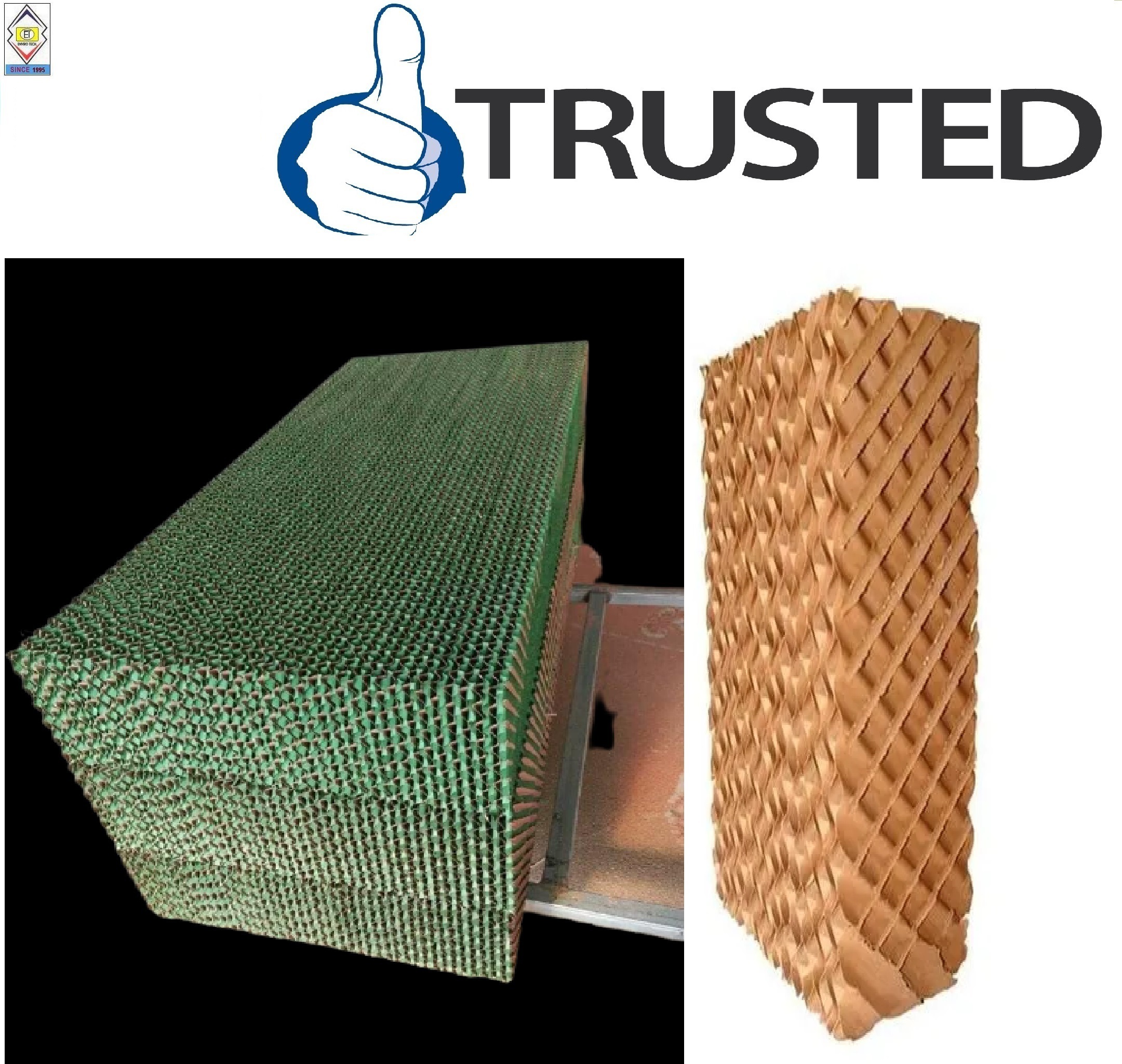 Evaporative Cooling Pad - Sizes 600x600mm To 1800x600mm | Durable, Economical, Ideal For Greenhouses And Industrial Applications