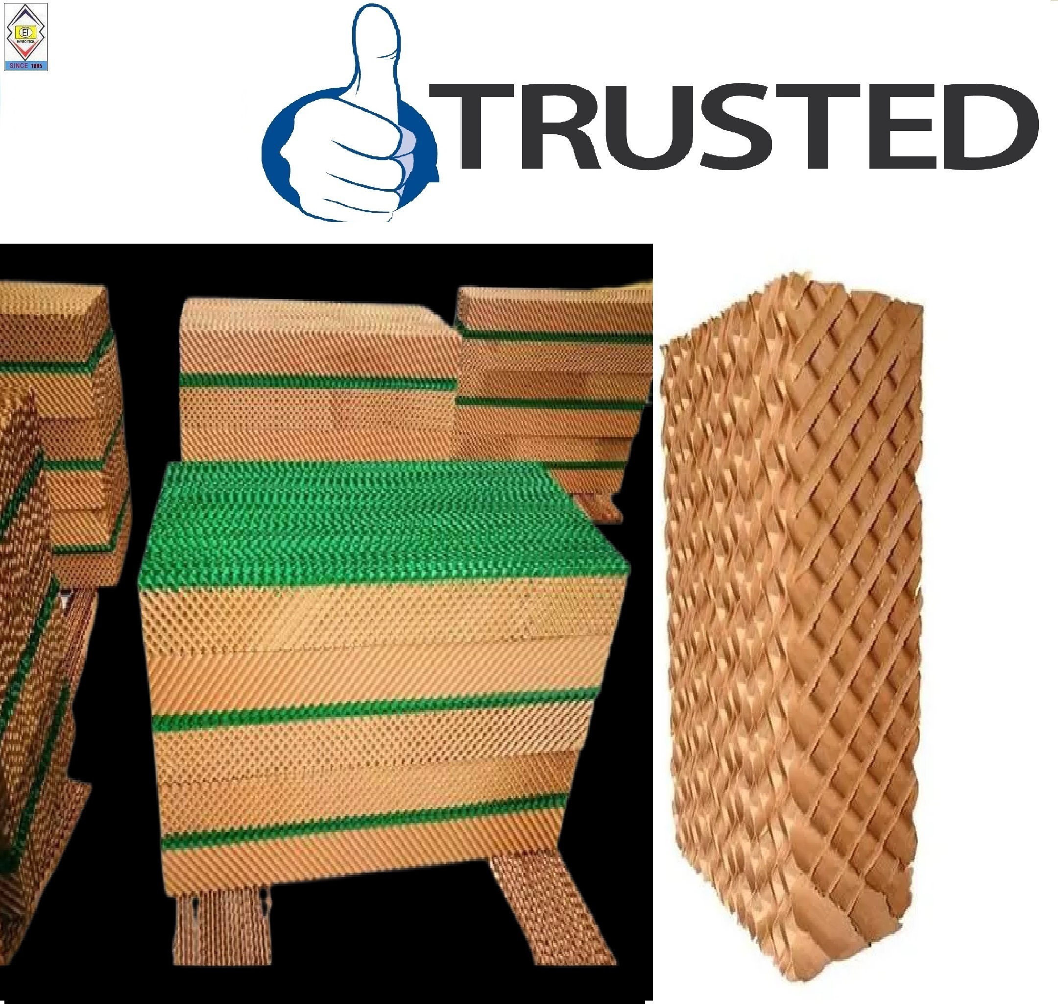 Evaporative Cooling Pad - Sizes 600x600mm To 1800x600mm | Durable, Economical, Ideal For Greenhouses And Industrial Applications