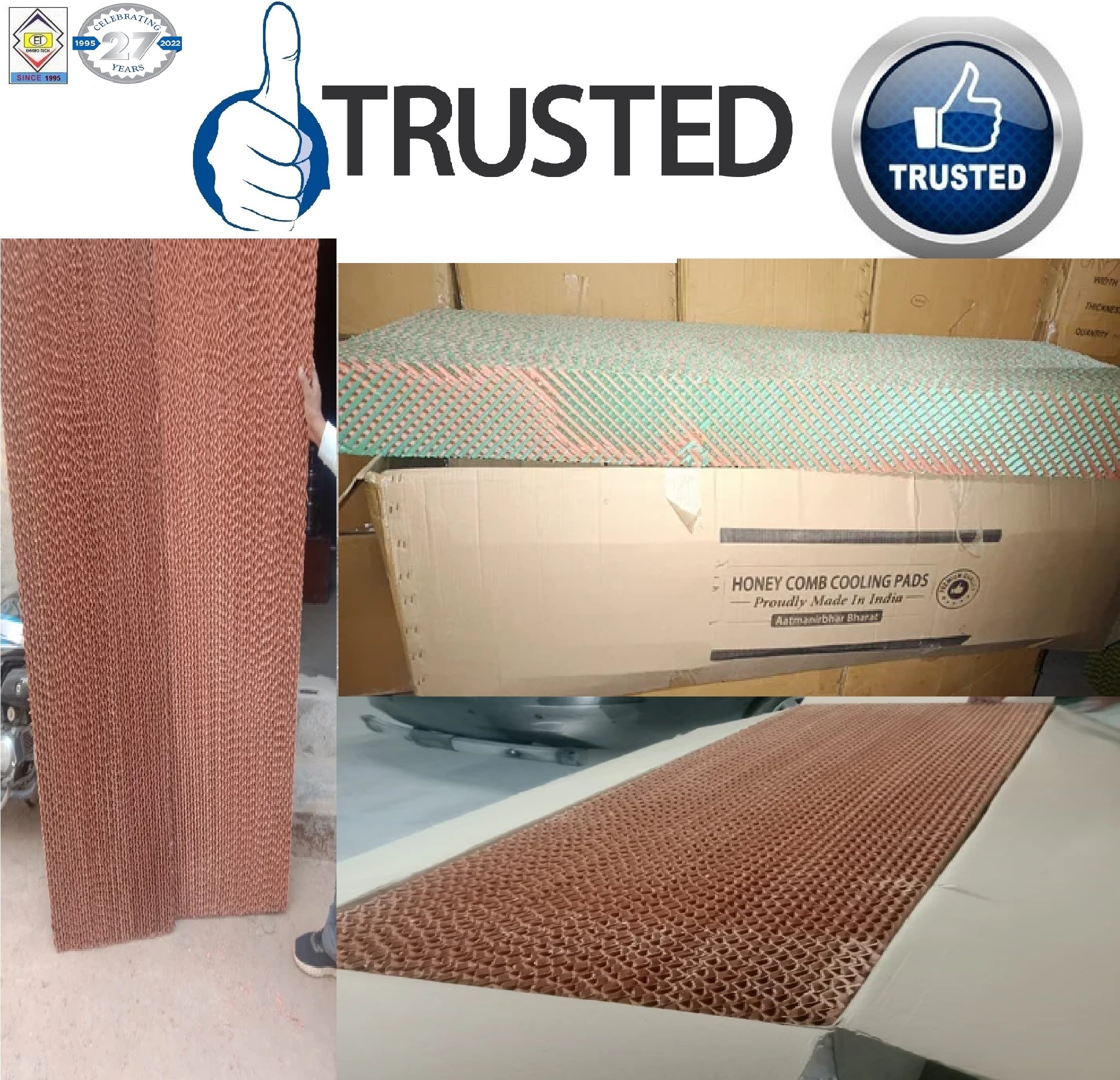 Brown And Green Brown Evaporative Cooling Pad Supplier In Bengaluru Karnataka