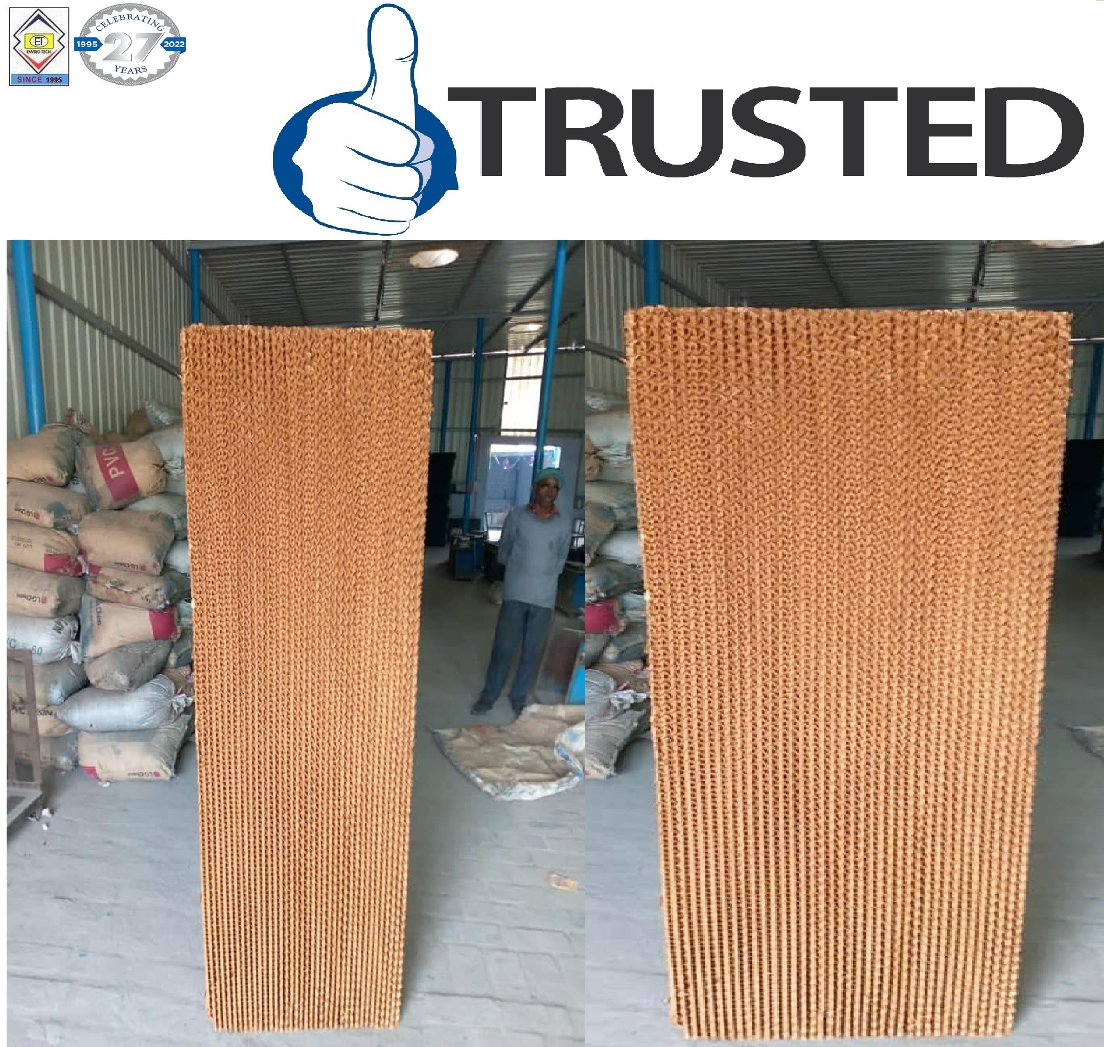 Brown And Green Brown Evaporative Cooling Pad Supplier In Bengaluru Karnataka