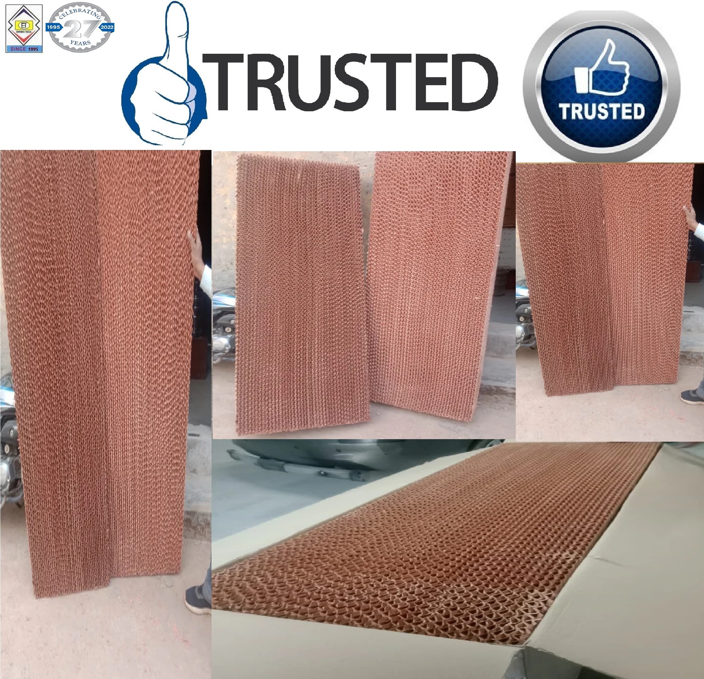 Brown And Green Brown Evaporative Cooling Pad Supplier In Bengaluru Karnataka