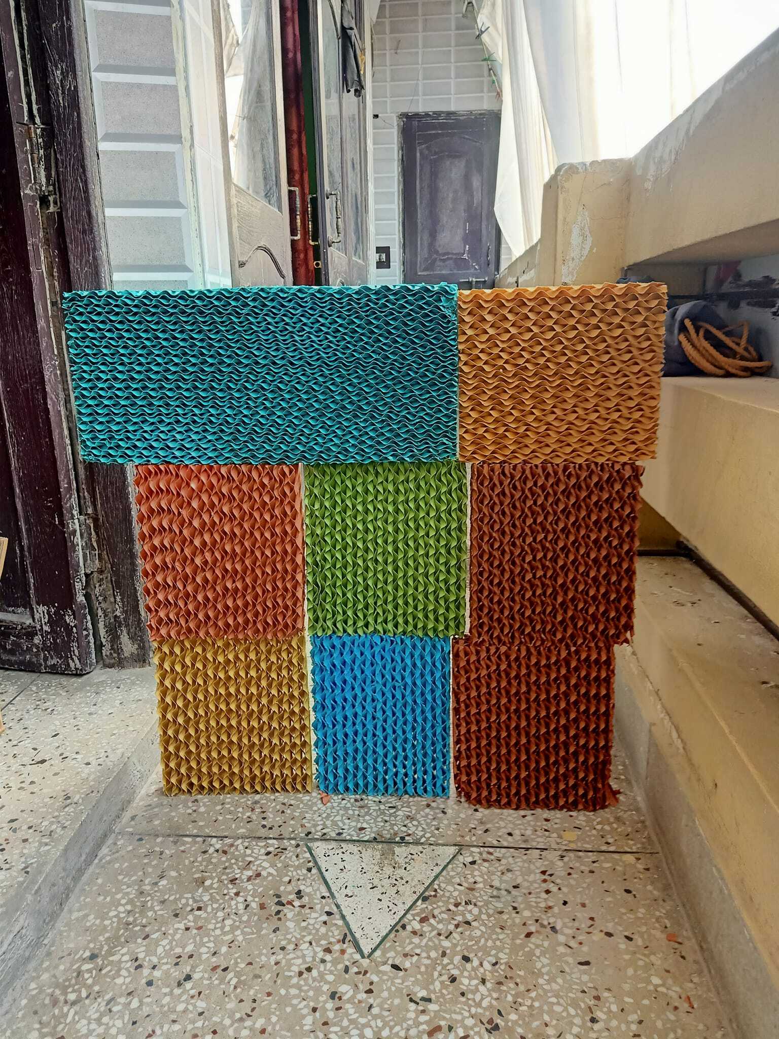 Brown And Green Brown Evaporative Cooling Pad Dealers In Bhavnagar Gujarat