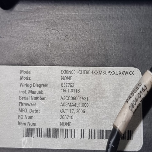 Ge Multilin D30 D30n00hchf8fhxxm6upxxuxxwxx Hmi Front Panel