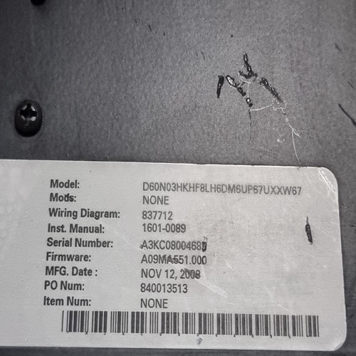 Ge Multilin D60 D60n03hkhf8lh6dm6up67uxxw67 Hmi Front Panel