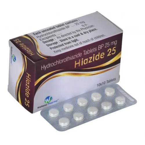 25Mg Hydrochlorothiazide Tablets Ip Organic Medicine