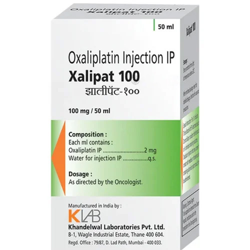 Oxaliplatin Injection - 100mg Liquid Formulation | Dosage As Per Recommendation, Injection Packaging In Vial