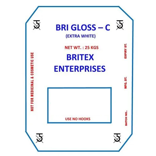 BRIGLOSS (C) - 2 Micron Fine Powder | Snow White Color, 97+ Whiteness, Excellent Pigment Blending, Cost-Effective Replacement for TIO2