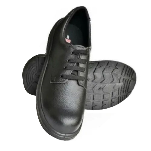 ब्लैक Gtc350 सिंथेटिक लेदर सेफ्टी शूज़