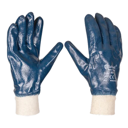 ब्लू नाइट्राइल फुली कोटेड ग्लोव