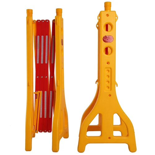 येलो एक्सटेंडेबल पोर्टेबल बैरिकेड्स