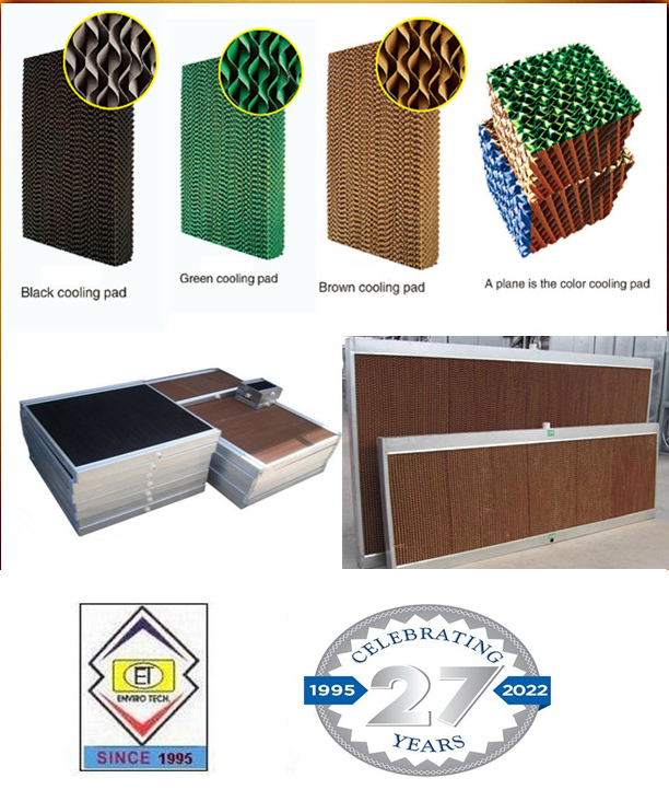 Brown And Green Brown Evaporative Cooling Pad Dealers In Kolkata West Bengal
